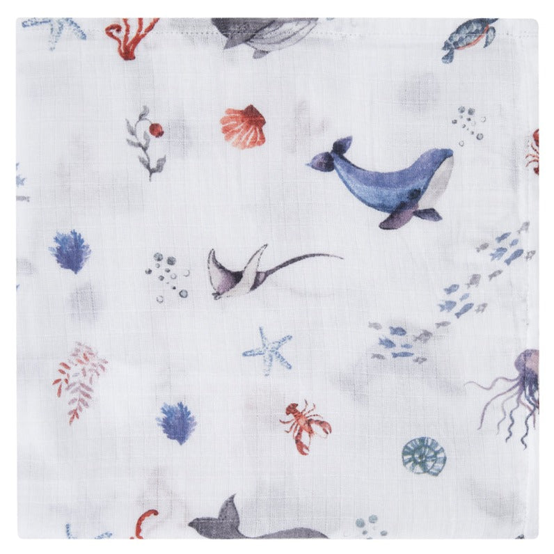 Organic Swaddle - Under the Sea
