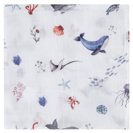 Organic Swaddle - Under the Sea