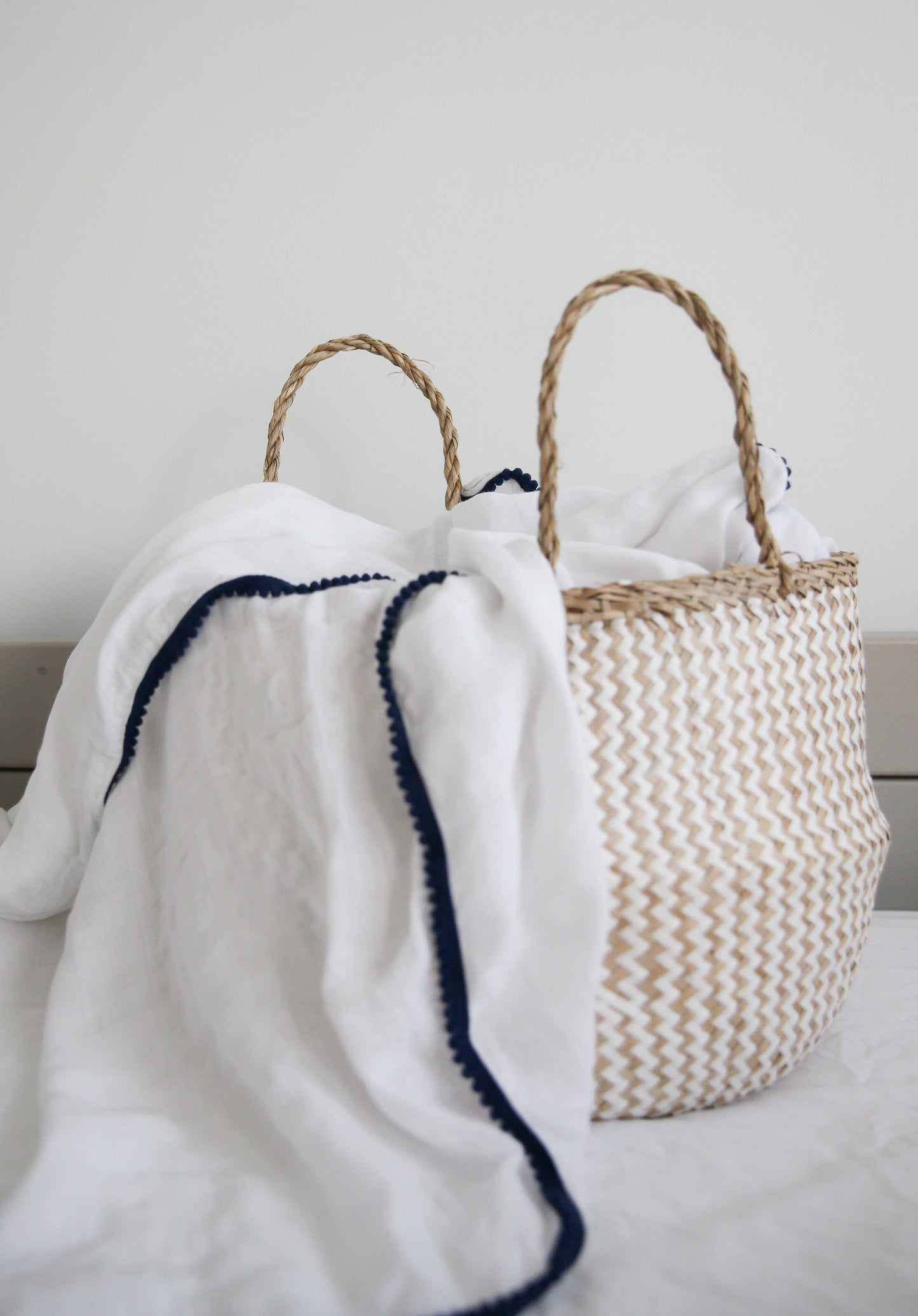 Organic Bamboo Pom Pom Swaddle