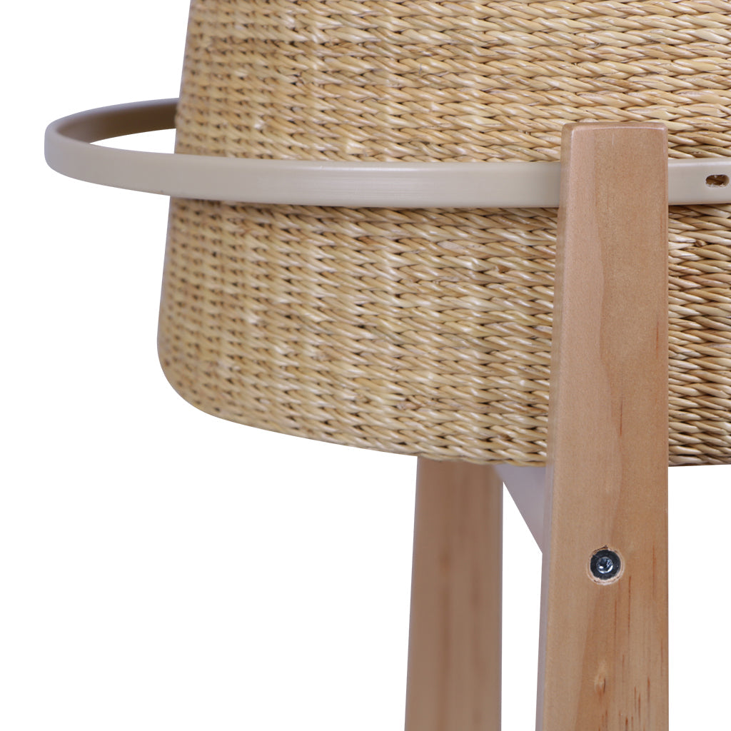 Natural Pine Modern Rocking Bassinet Stand