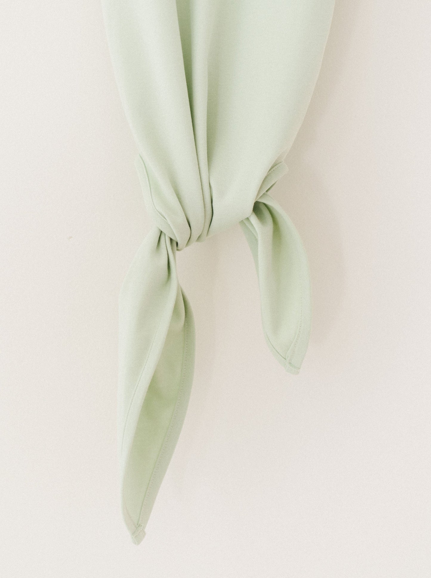 Organic Newborn Knotted Gown - Mint