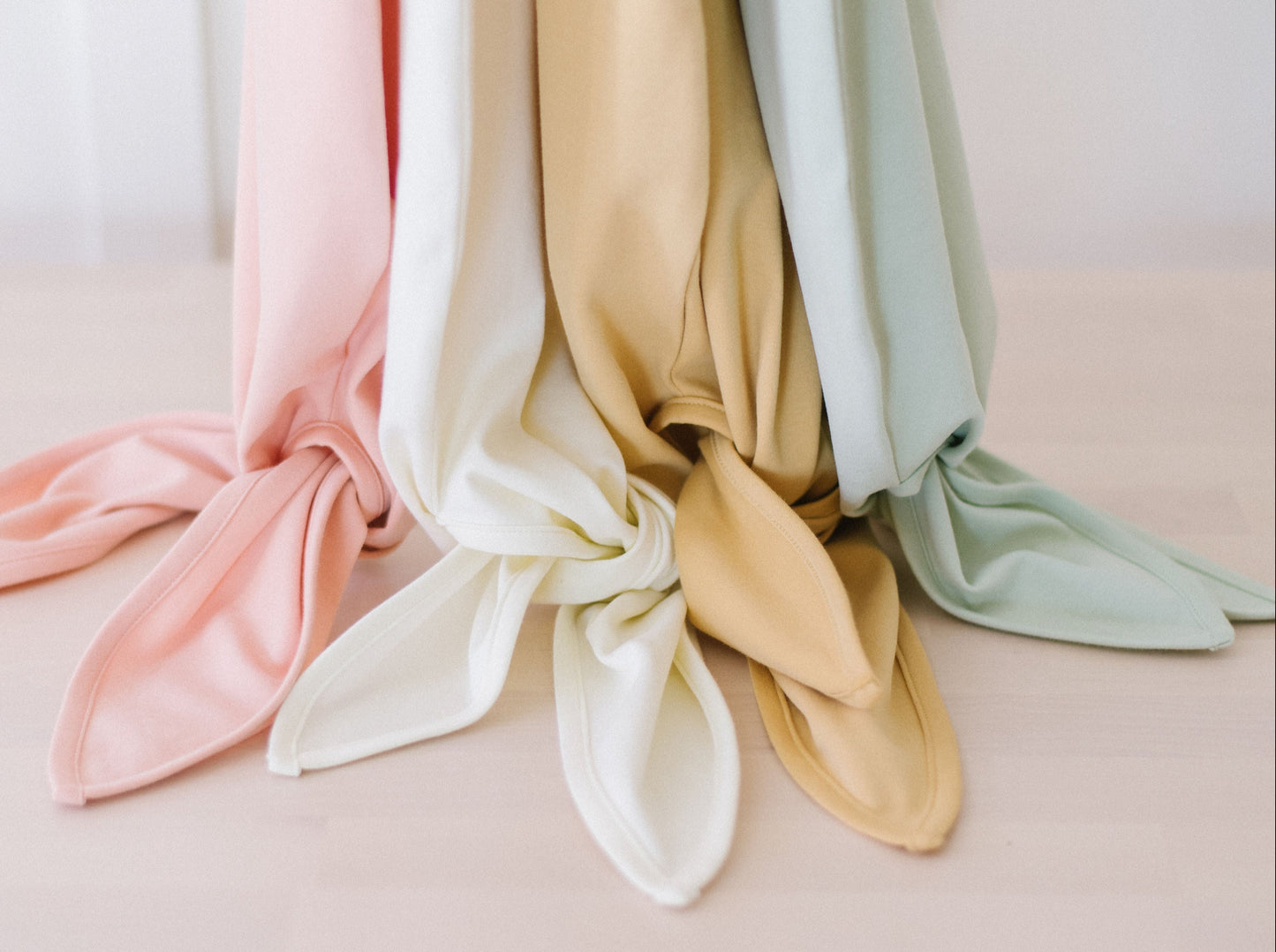 Organic Newborn Knotted Gown - Mint