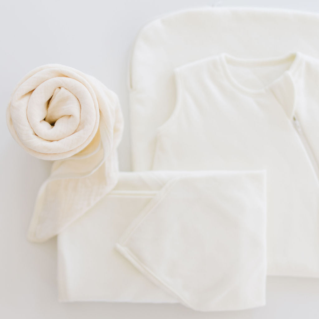 Organic Pre-folded Swaddle  - Pearl