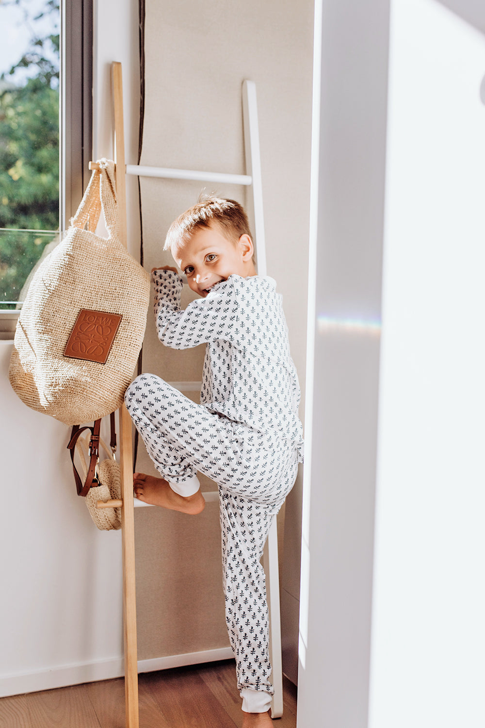 Toddler & Big Kid Organic Cotton Pajamas in Fort