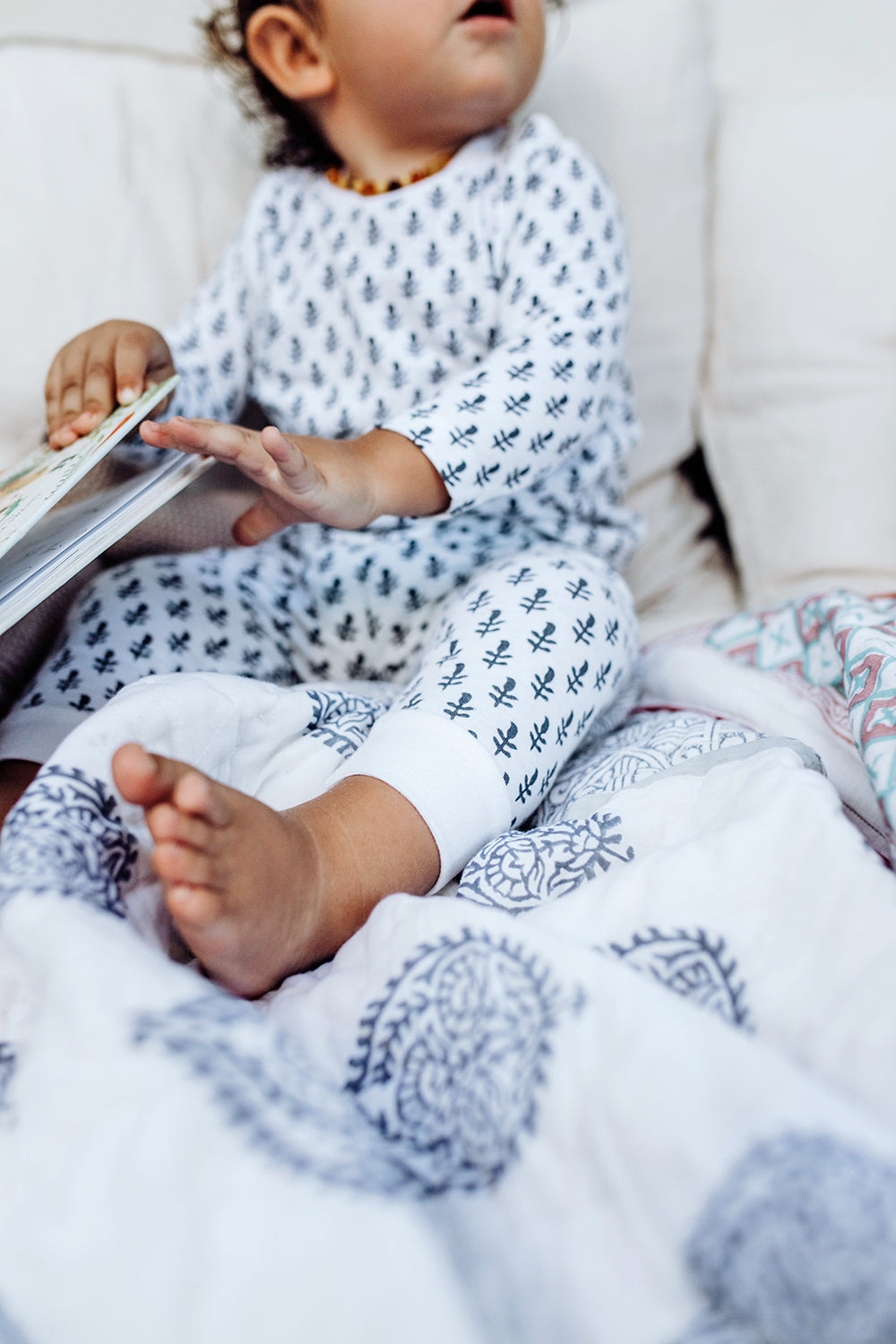 Toddler & Big Kid Organic Cotton Pajamas in Fort