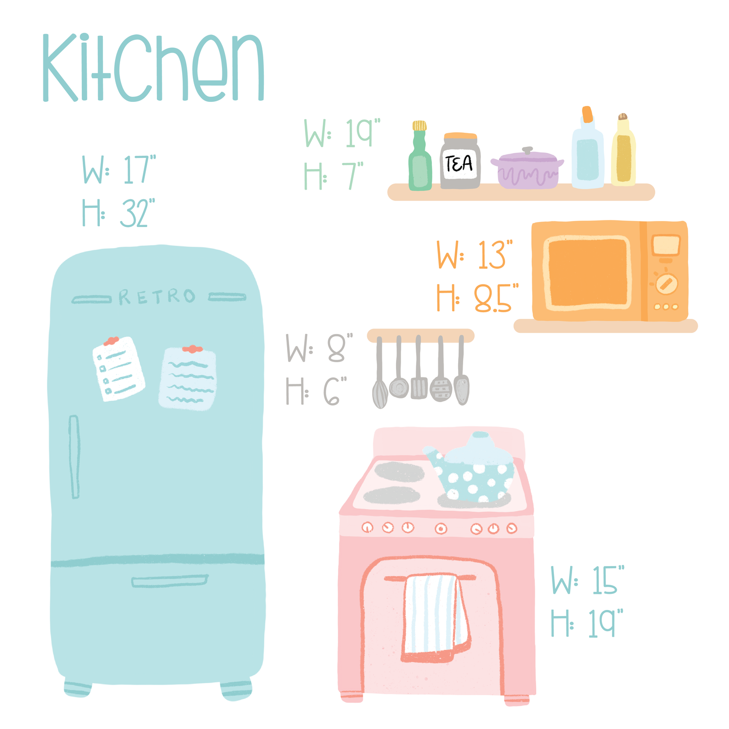 Play Kitchen Wall Decal