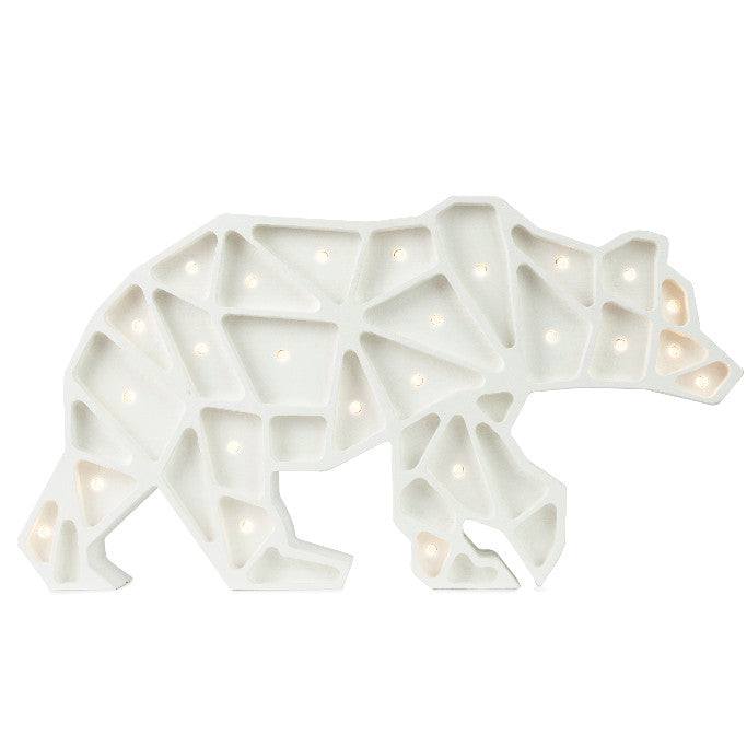 Little Lights Geometric Polar Bear Lamp