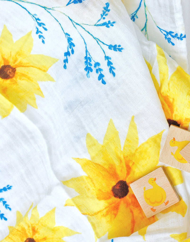 Organic Swaddle - Sunflower