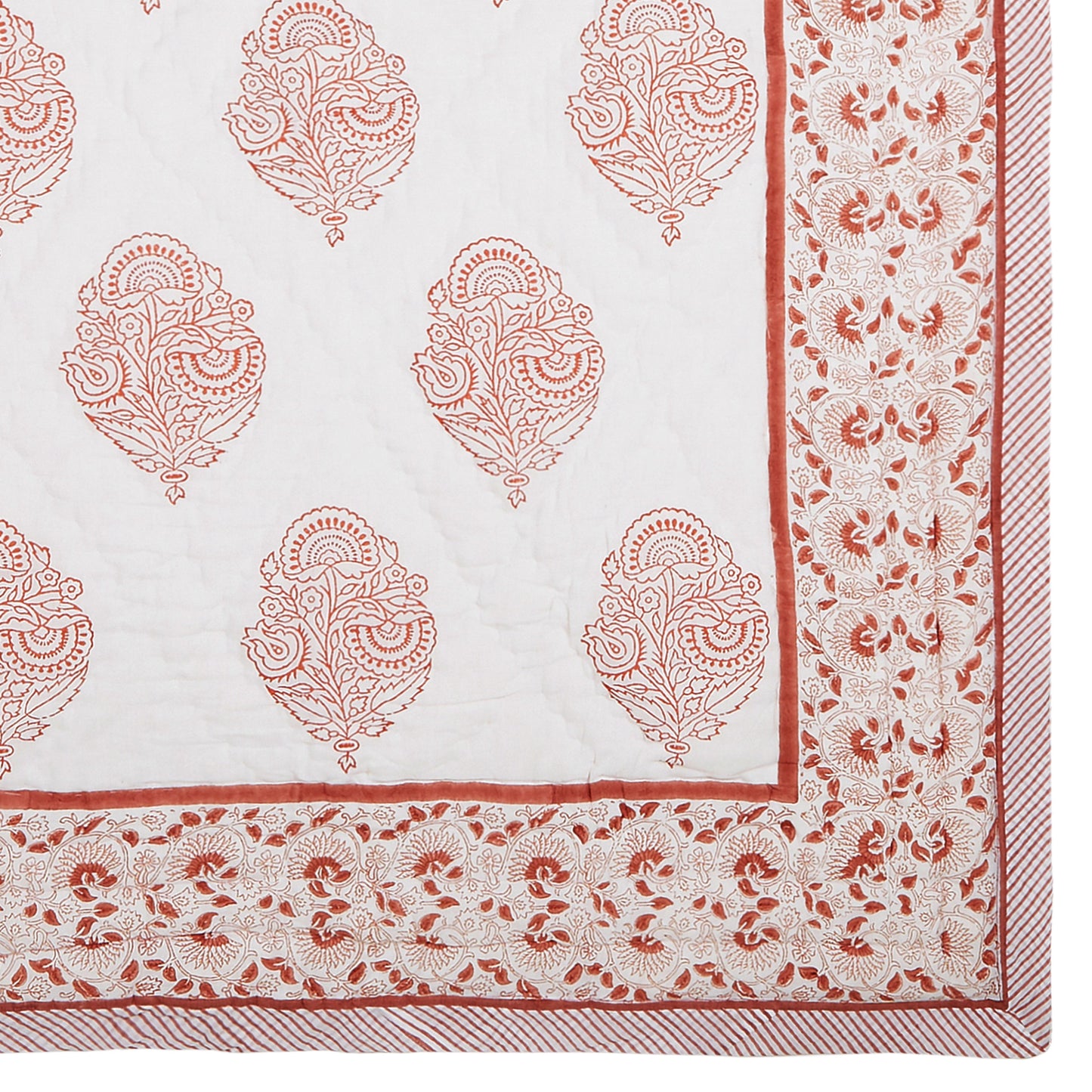 Block-Print Crib Quilt in Pink City