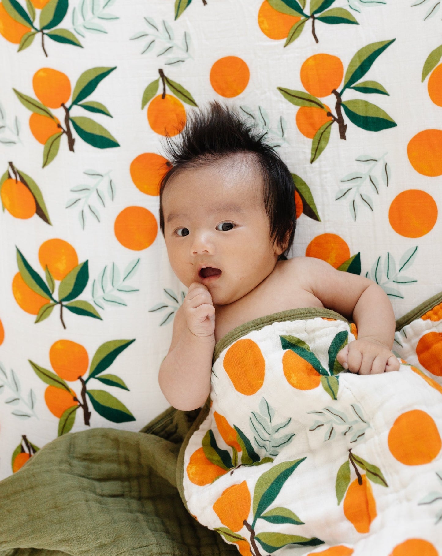 Fresh Clementine Crib Quilt