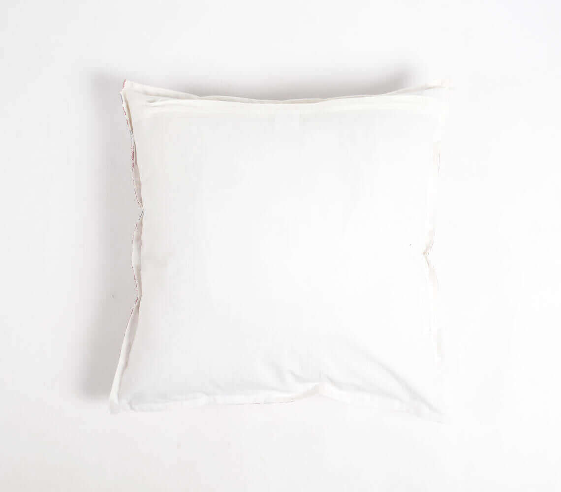 Curated by MERRIMiNT - Floral Block Printed Pillow Cover at MERRIMiNT