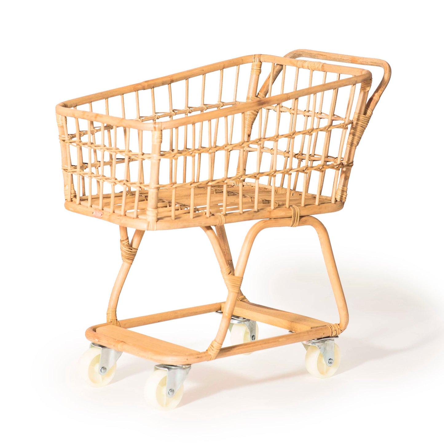Rattan Toy Shopping Cart