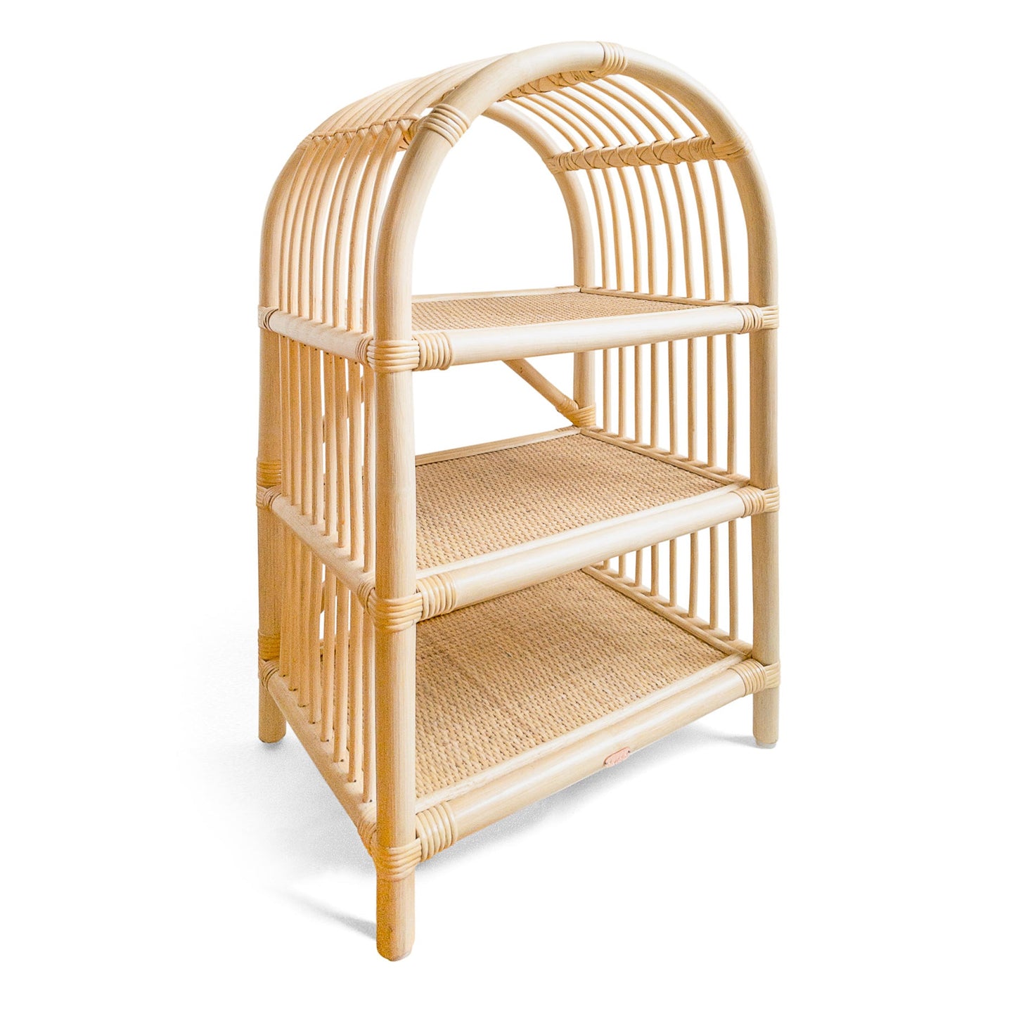 Children's Rattan Toy Shelf