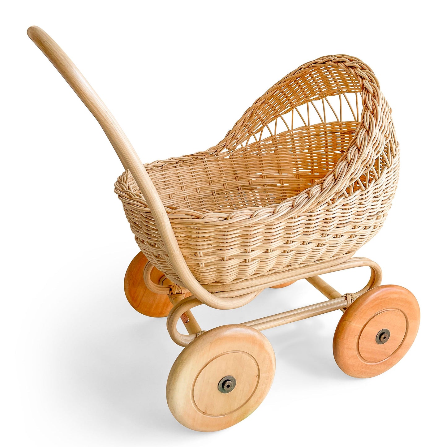 Rattan Doll Pram Stroller