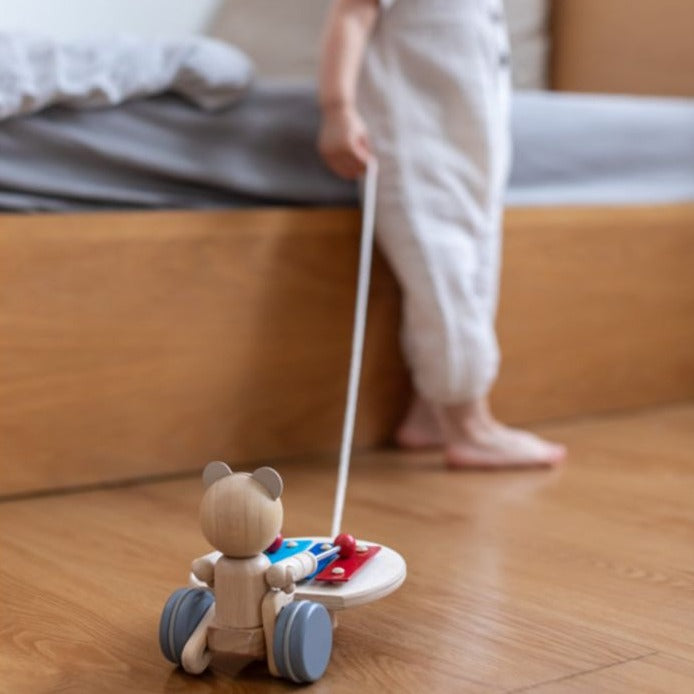 Musical Pull Along Bear