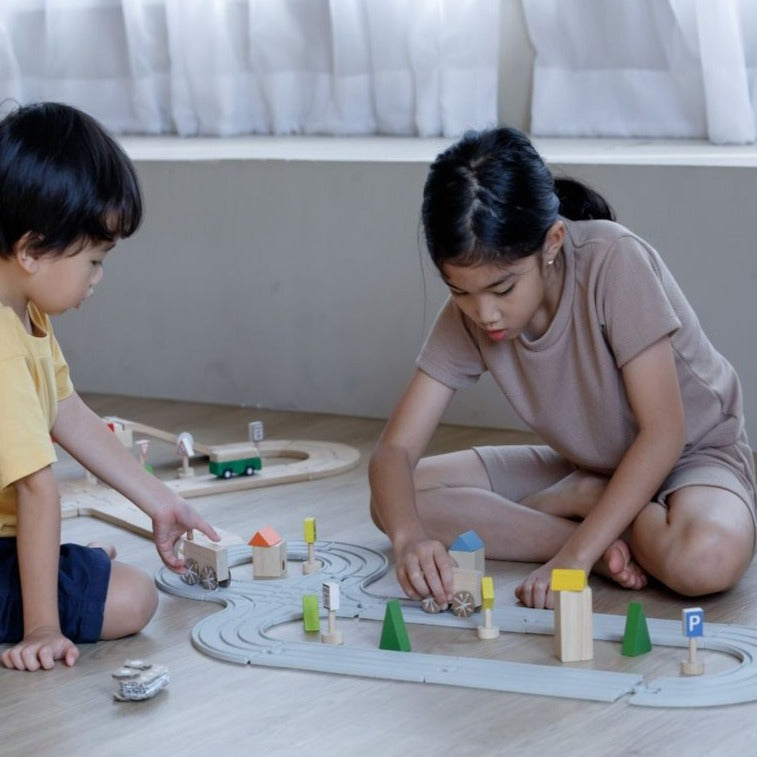 Rubber Road & Rail Set - Medium