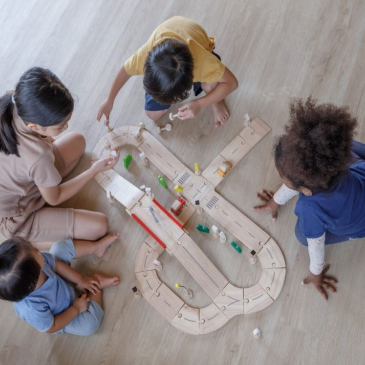 Rubber Road & Rail Set - Medium