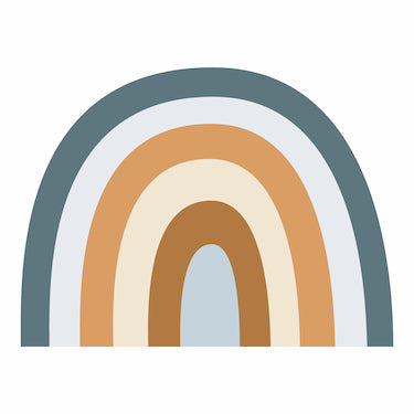 Blue Rainbow Wall Decals