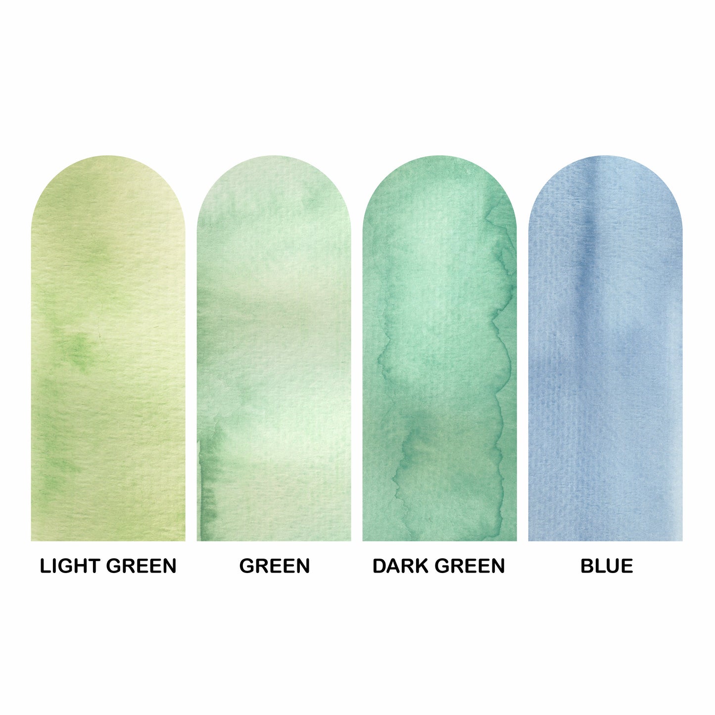 Double Watercolor Arch Wall Decal Set