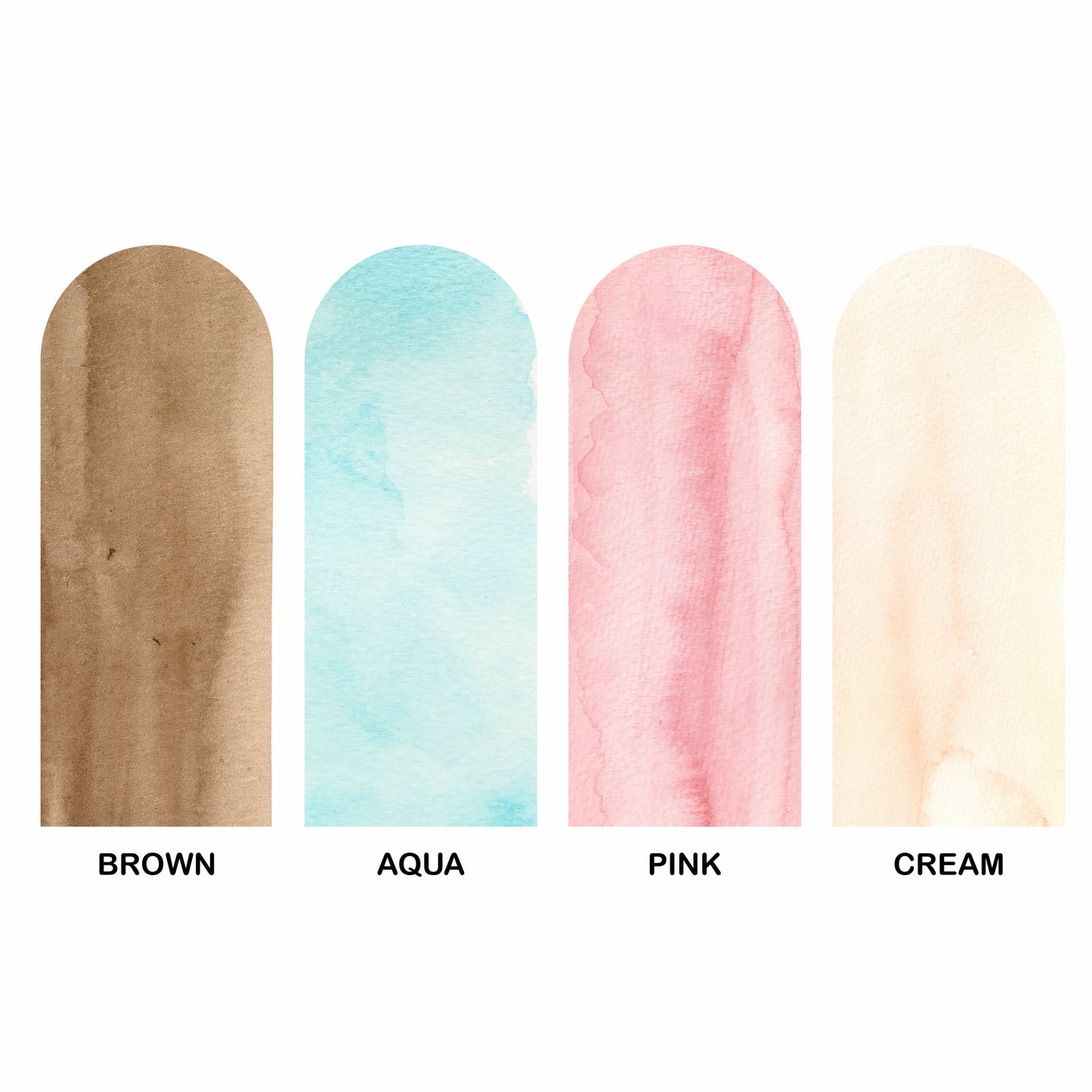 Double Watercolor Arch Wall Decal Set