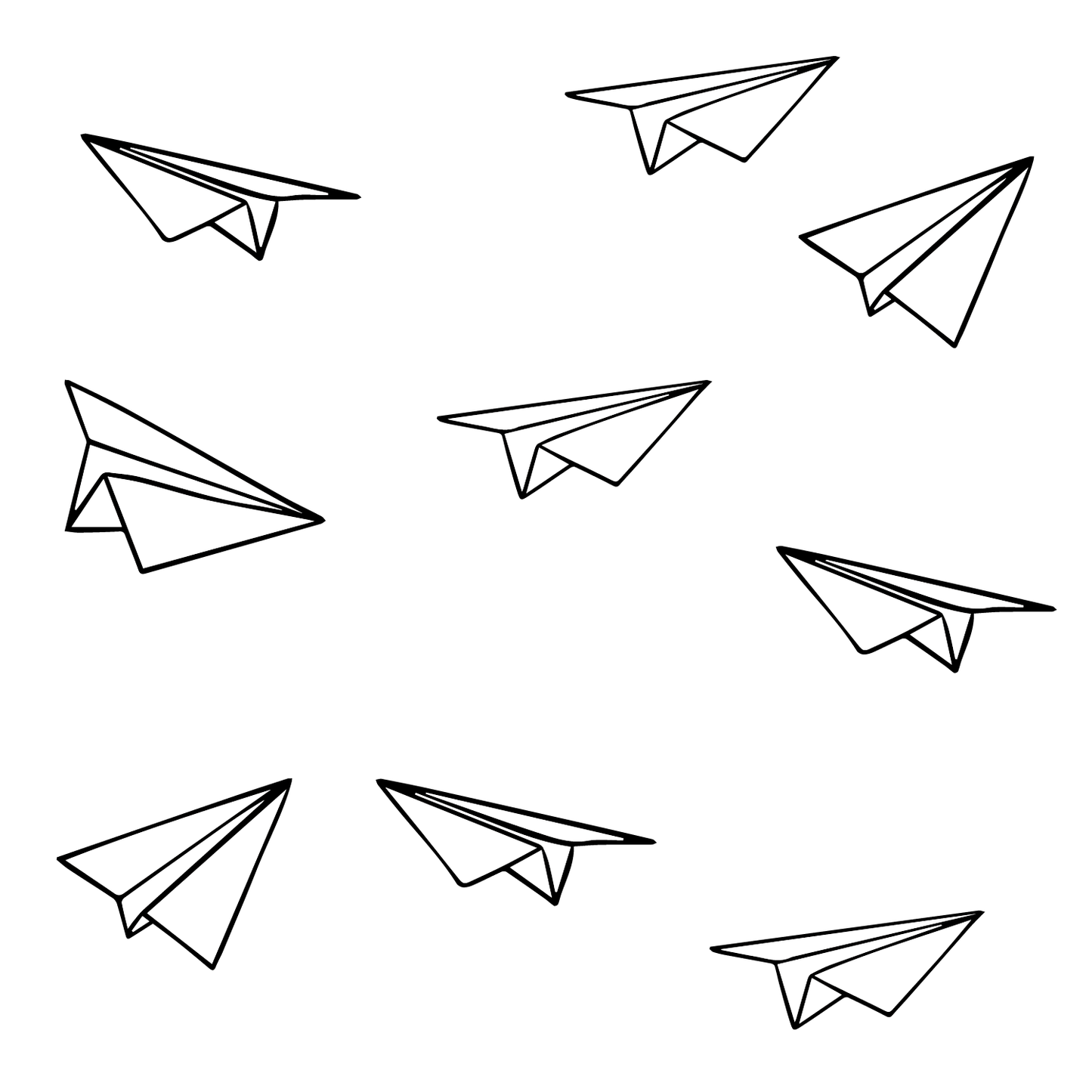 Paper Planes Wall Decals
