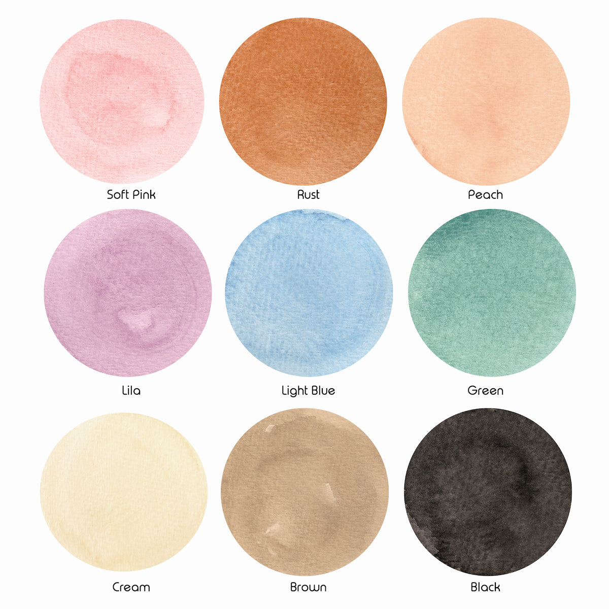 Watercolor Polka Dot Wall Decals