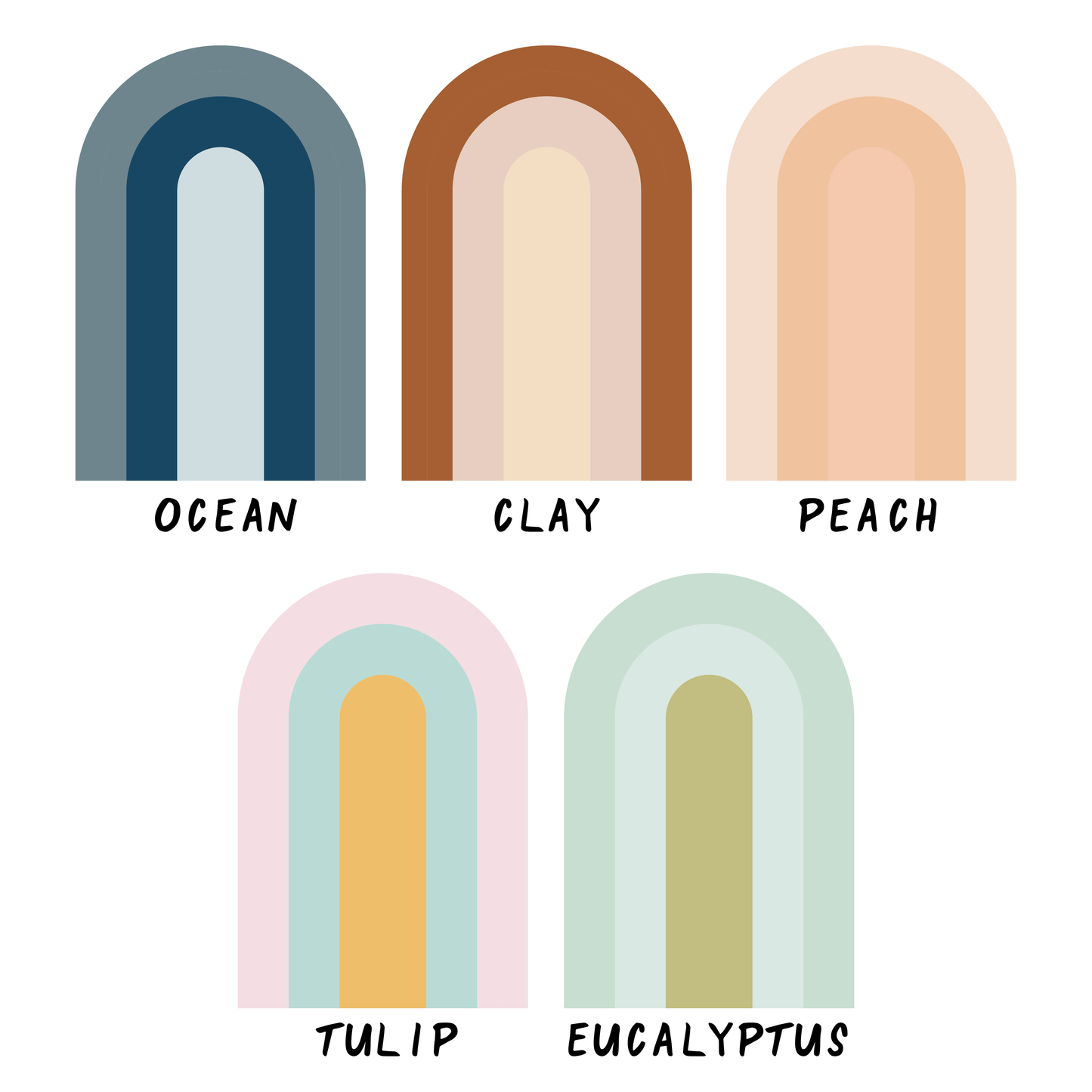 Rainbow Mini Arch Wall Decal