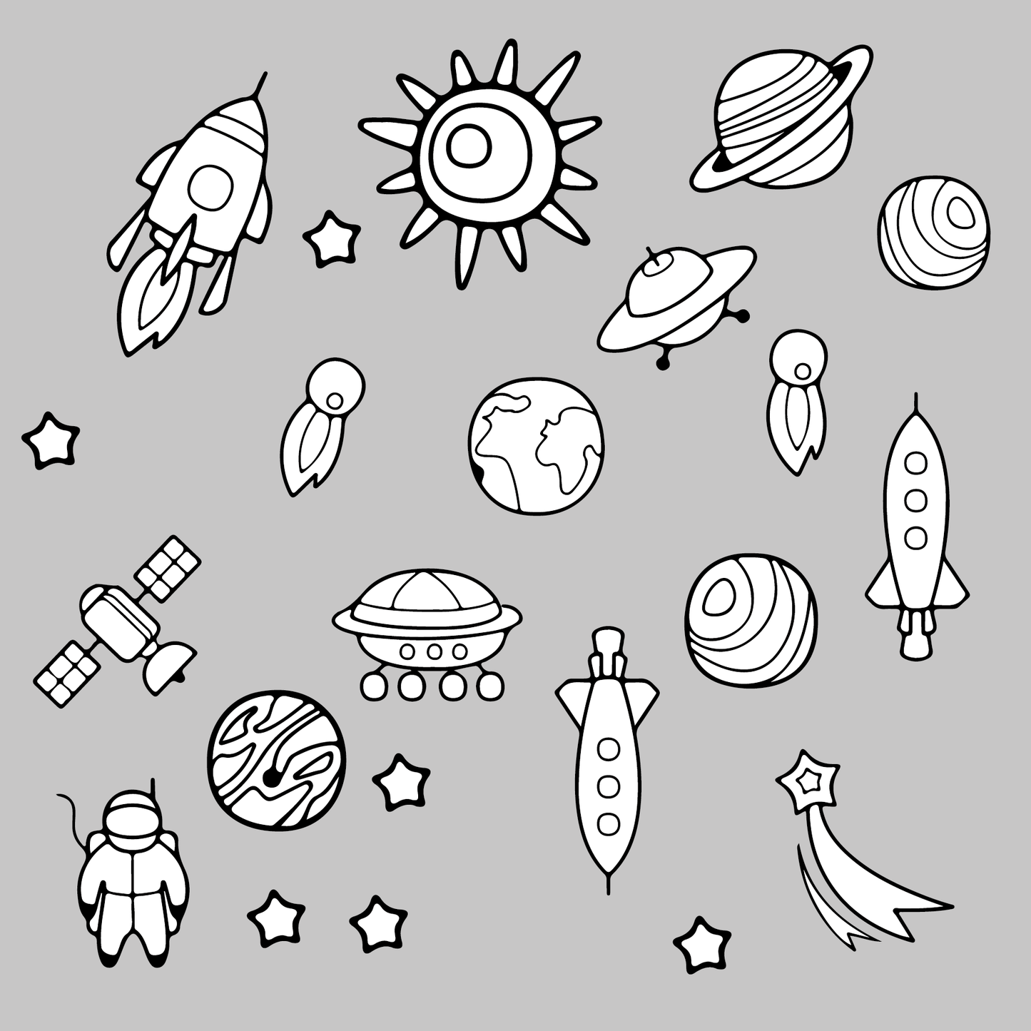 Outer Space Wall Decals