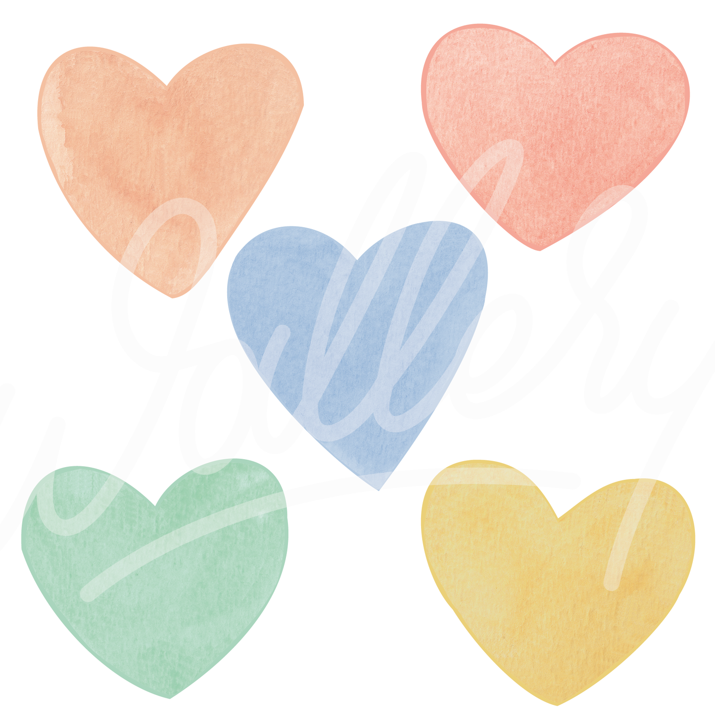 Spring Hearts Wall Decals