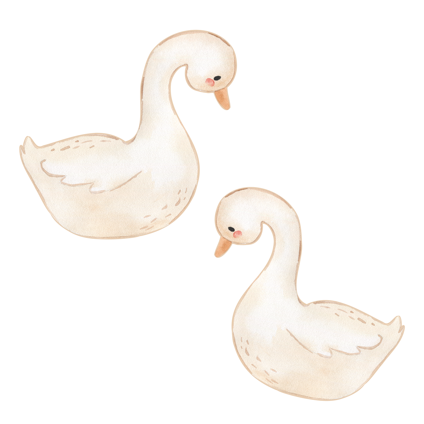 Swimming Geese Wall Decals