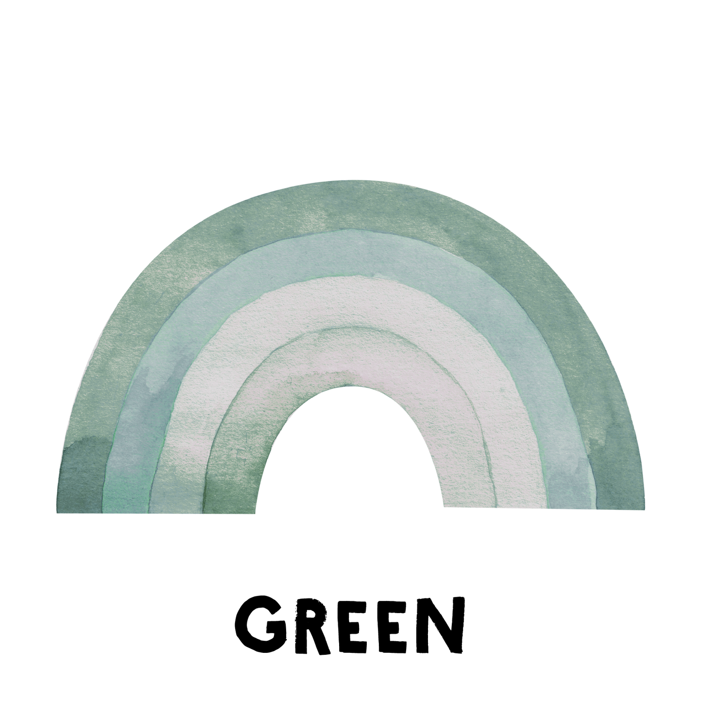 Watercolor Rainbow Wall Decals