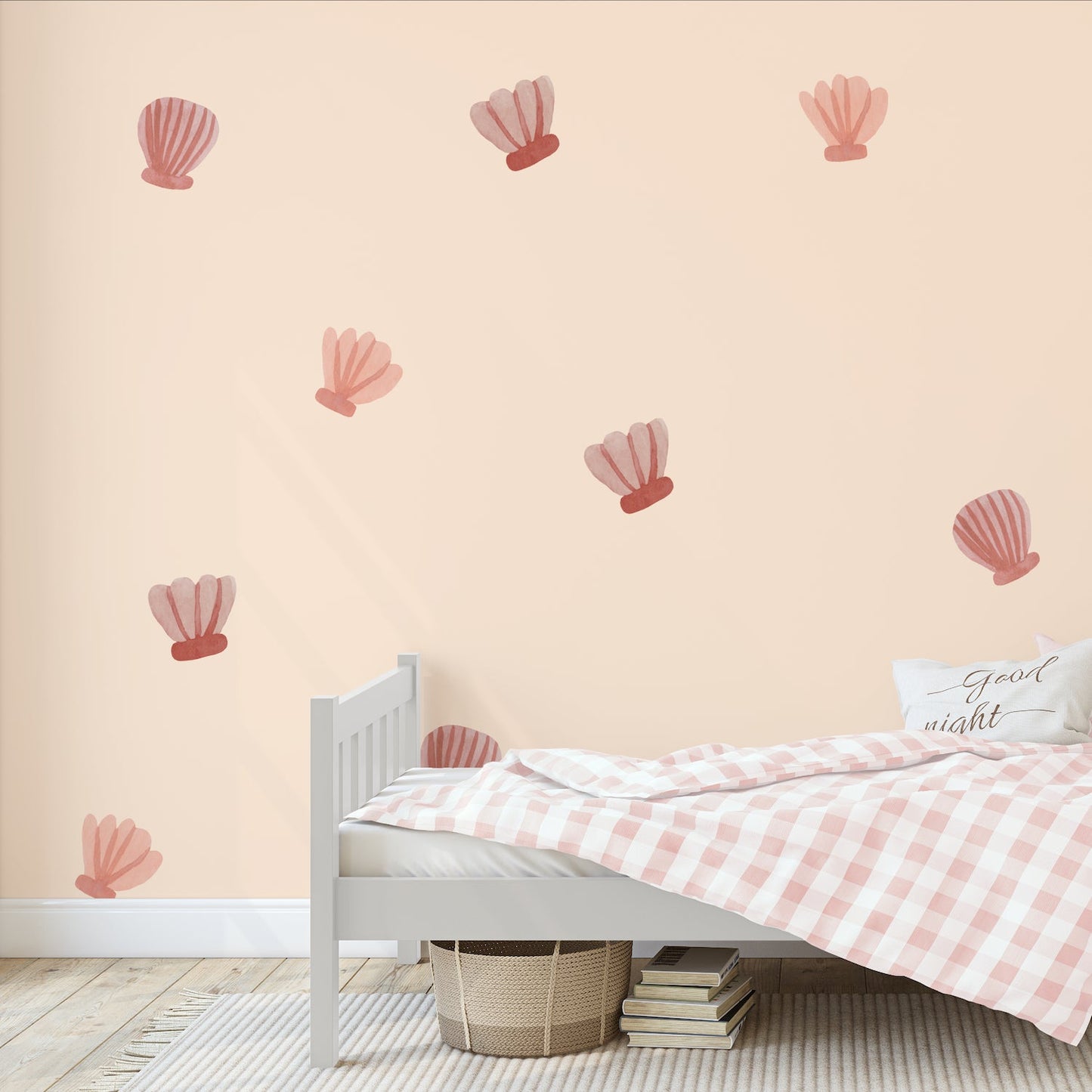 Watercolor Shell Wall Decals
