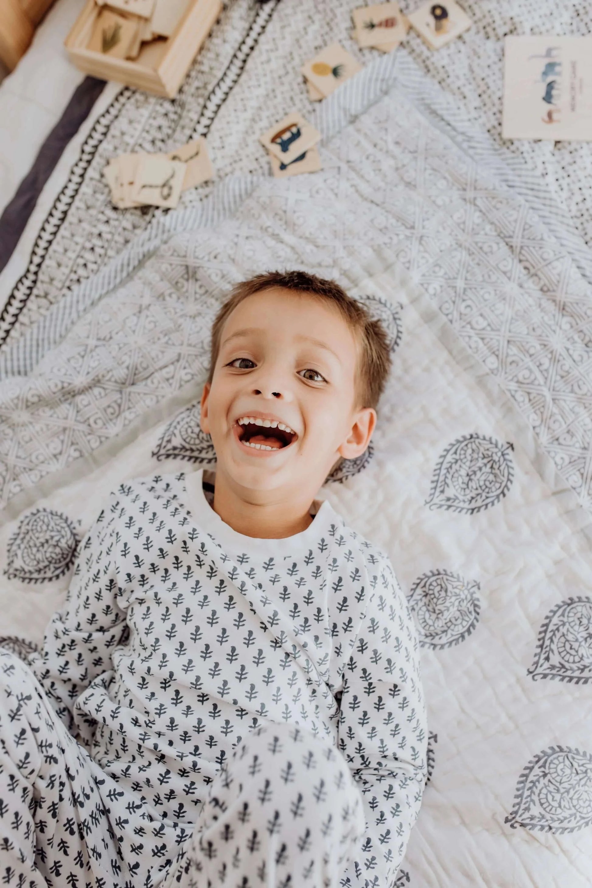 Malabar Baby - Organic Cotton Pajamas in Fort at MERRIMiNT