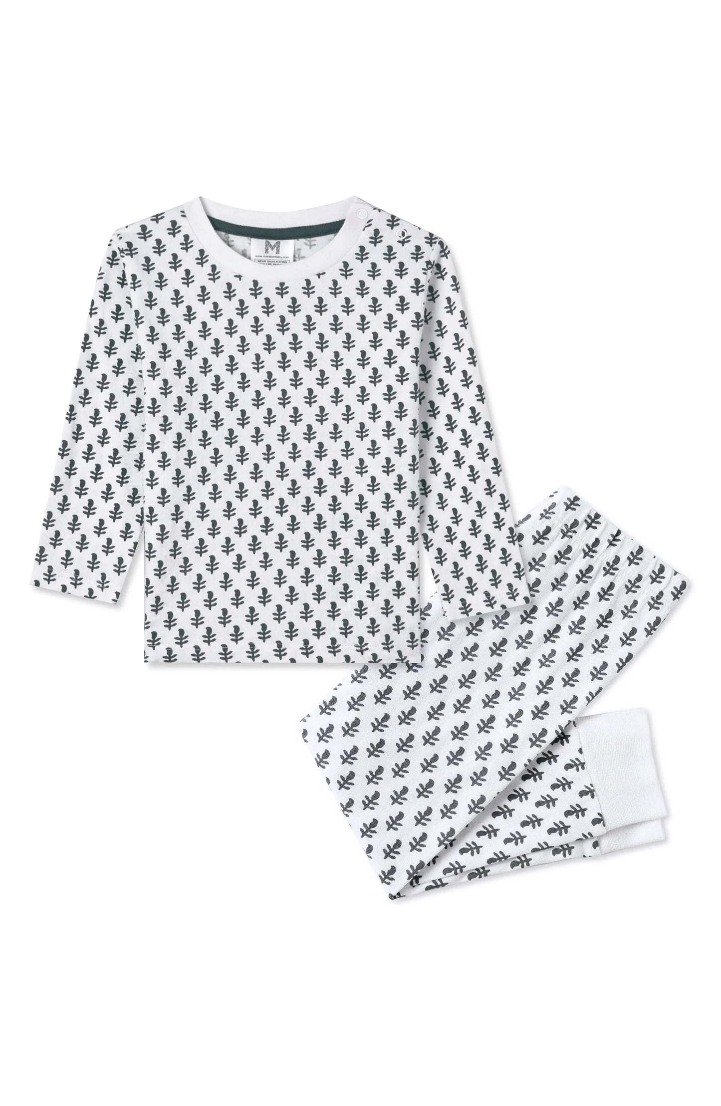 Malabar Baby - Organic Cotton Pajamas in Fort at MERRIMiNT