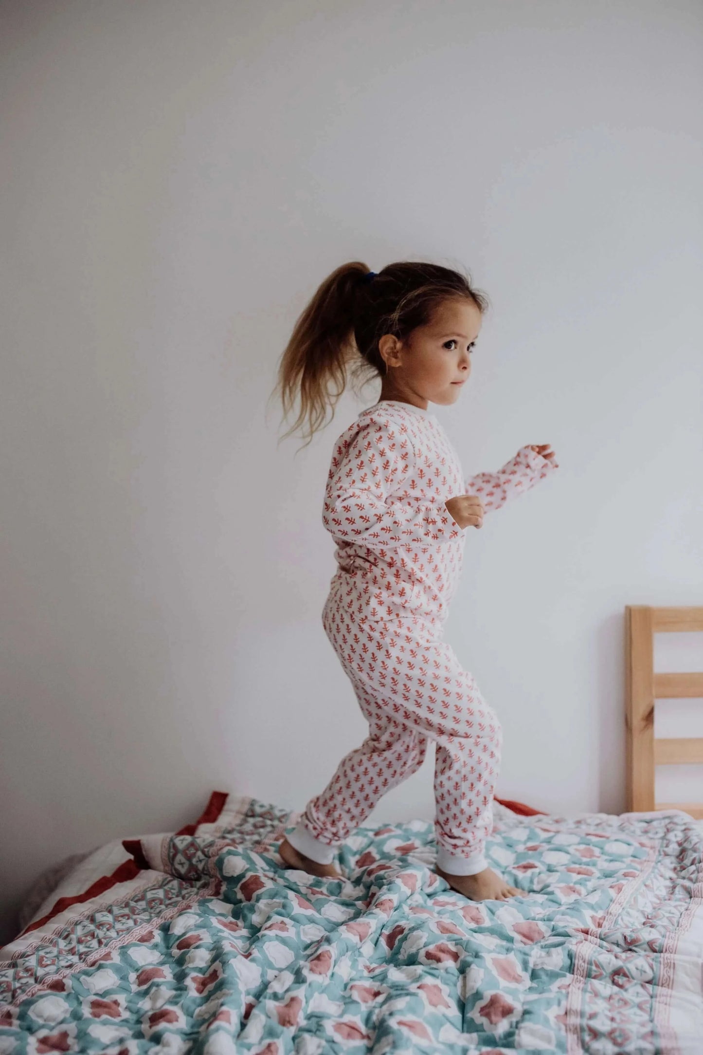 Malabar Baby - Organic Cotton Pajamas in Pink City at MERRIMiNT