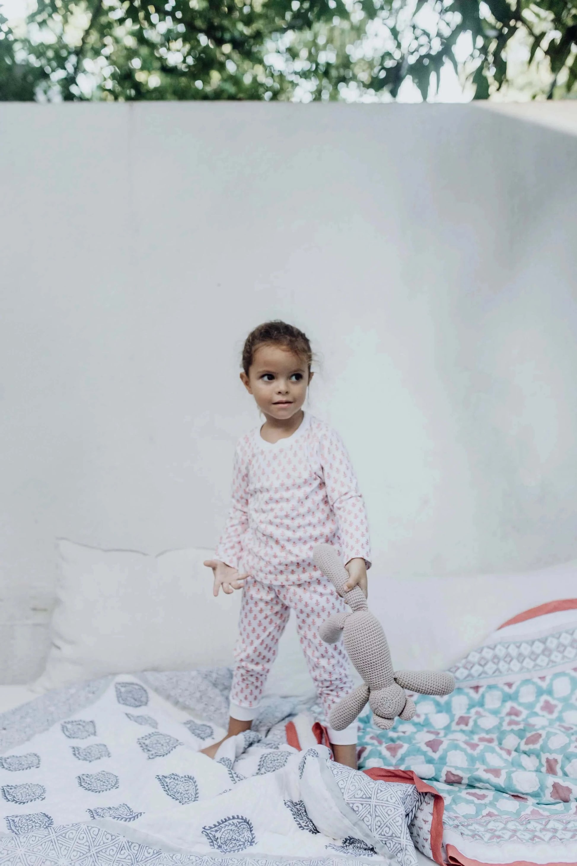 Malabar Baby - Organic Cotton Pajamas in Pink City at MERRIMiNT