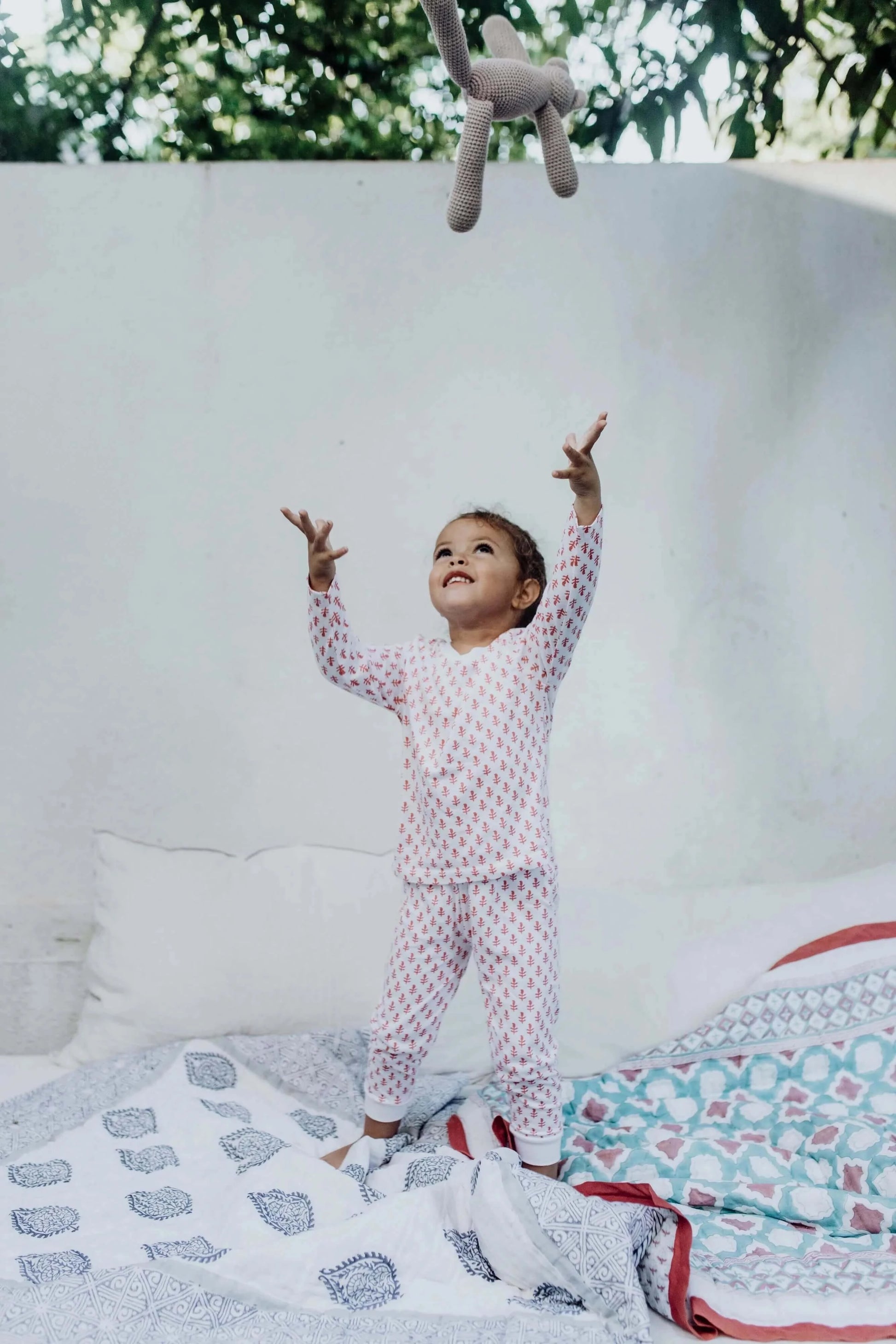 Malabar Baby - Organic Cotton Pajamas in Pink City at MERRIMiNT