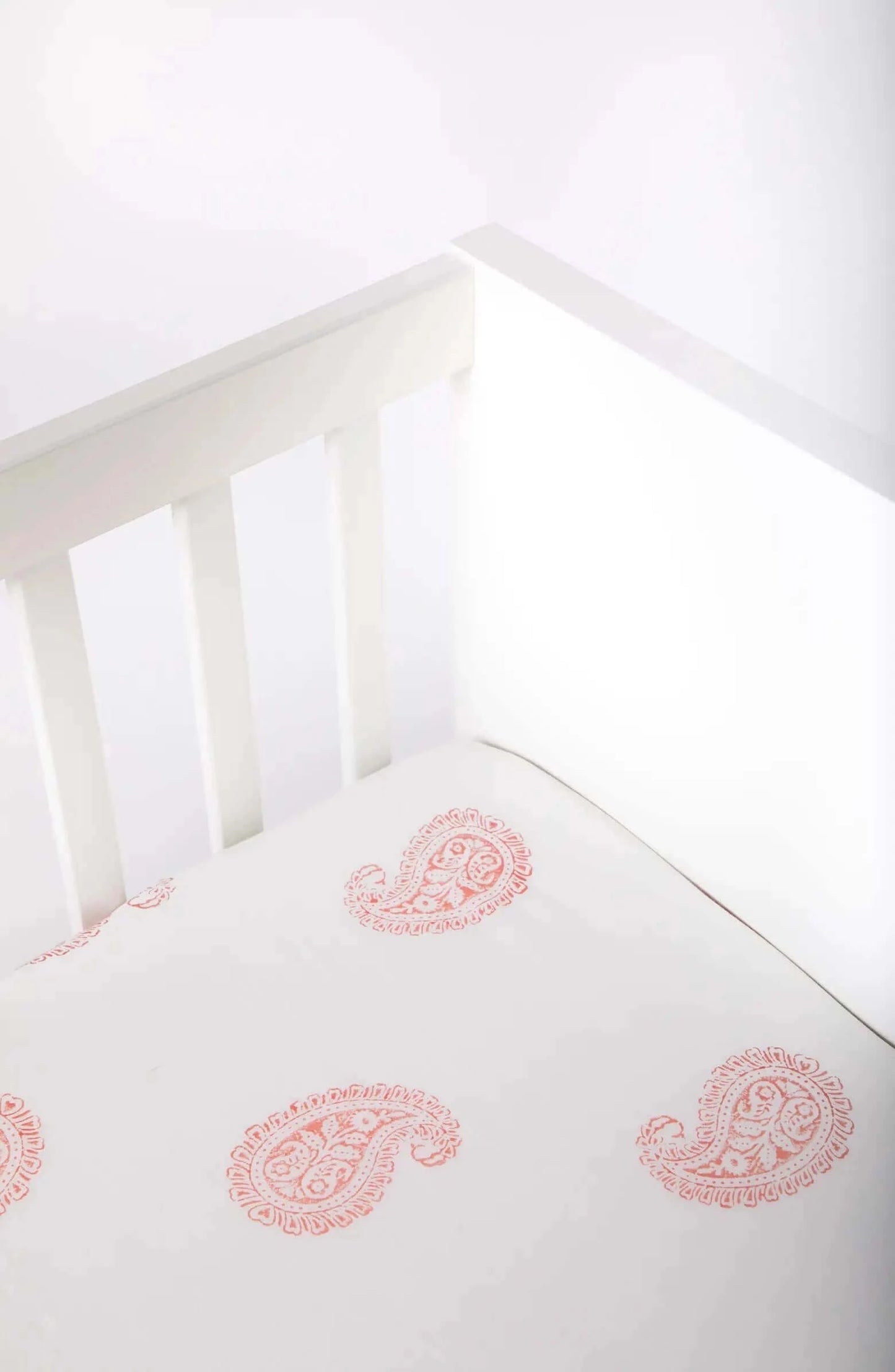 Malabar Baby - Organic Crib Sheet in Pink City at MERRIMiNT