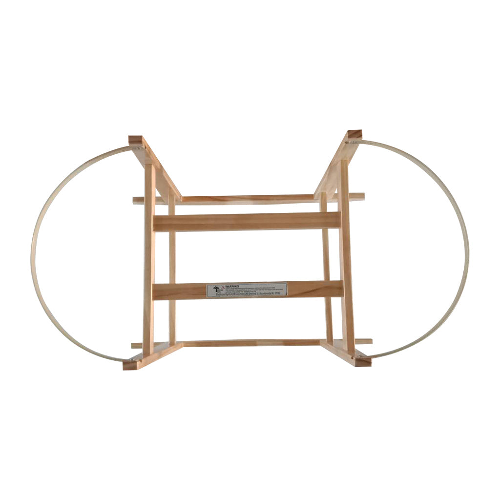 Natural Pine Modern Rocking Bassinet Stand