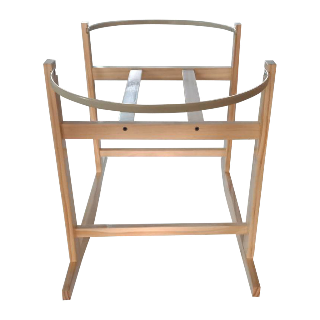 Natural Pine Modern Rocking Bassinet Stand