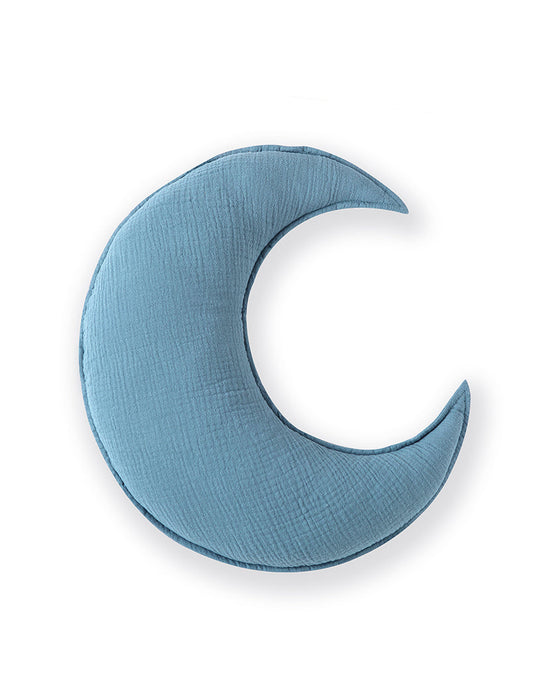 Moon Cushion in Teal Blue