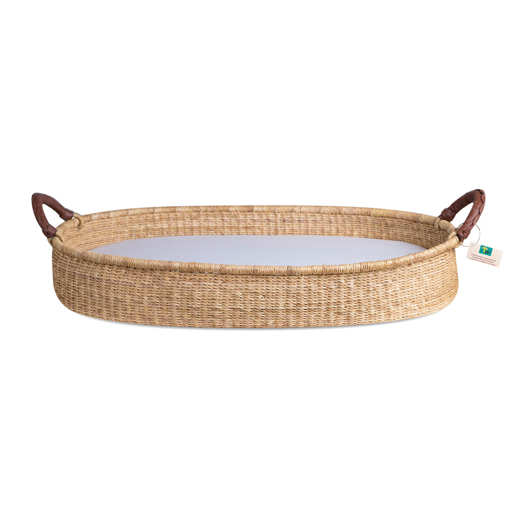 Natural Handwoven Changing Basket