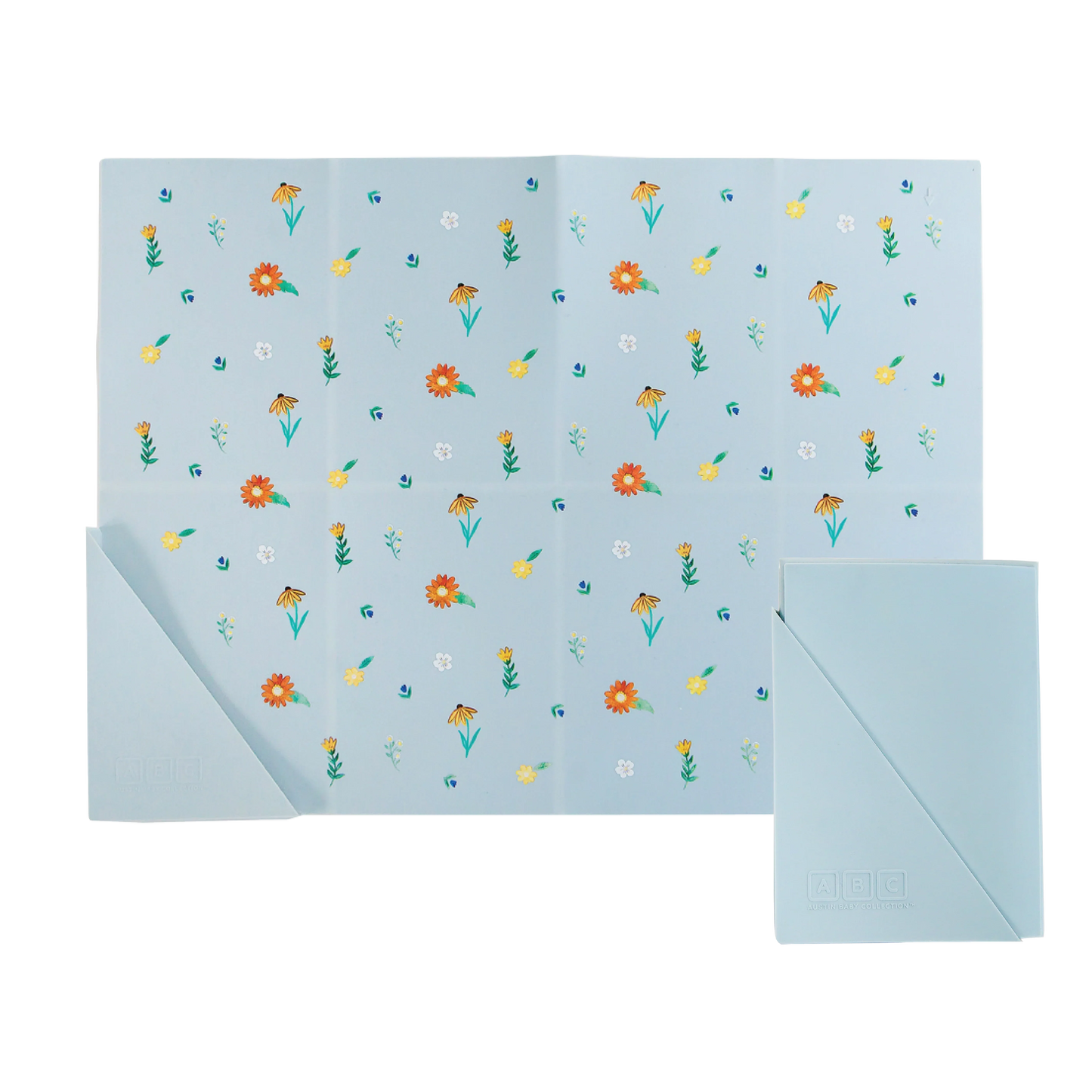 Silicone Mealtime Bundle Wildflower Chambray Blue