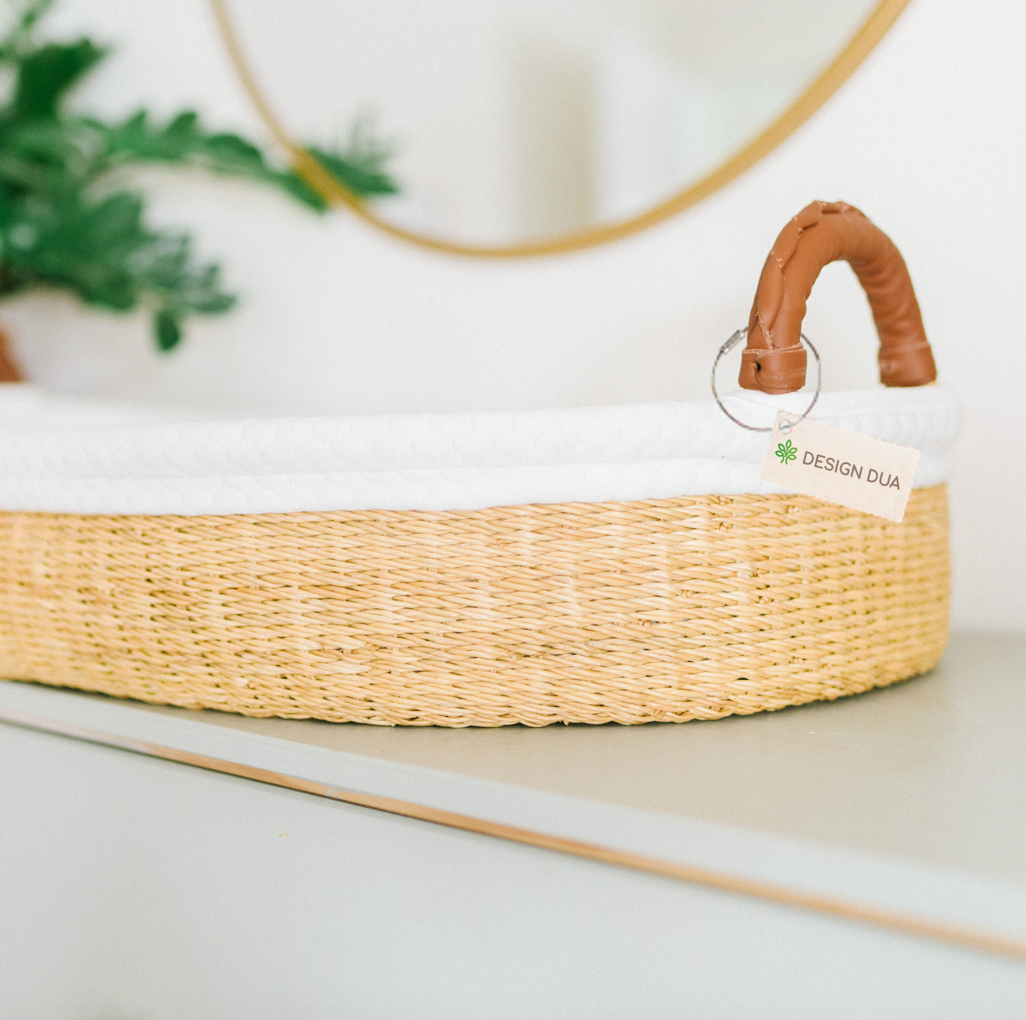 Natural Handwoven Changing Basket