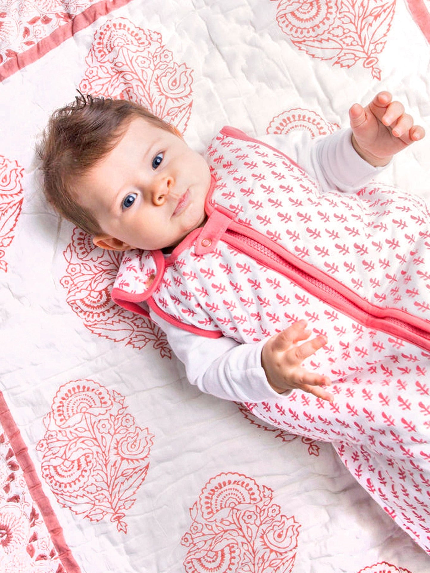 Pink City Wearable Baby Sleep Bag (Quilted)