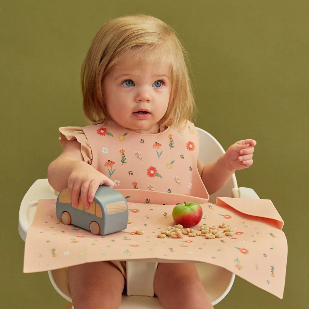 Silicone Mealtime Bundle Wildflower Ripe Peach