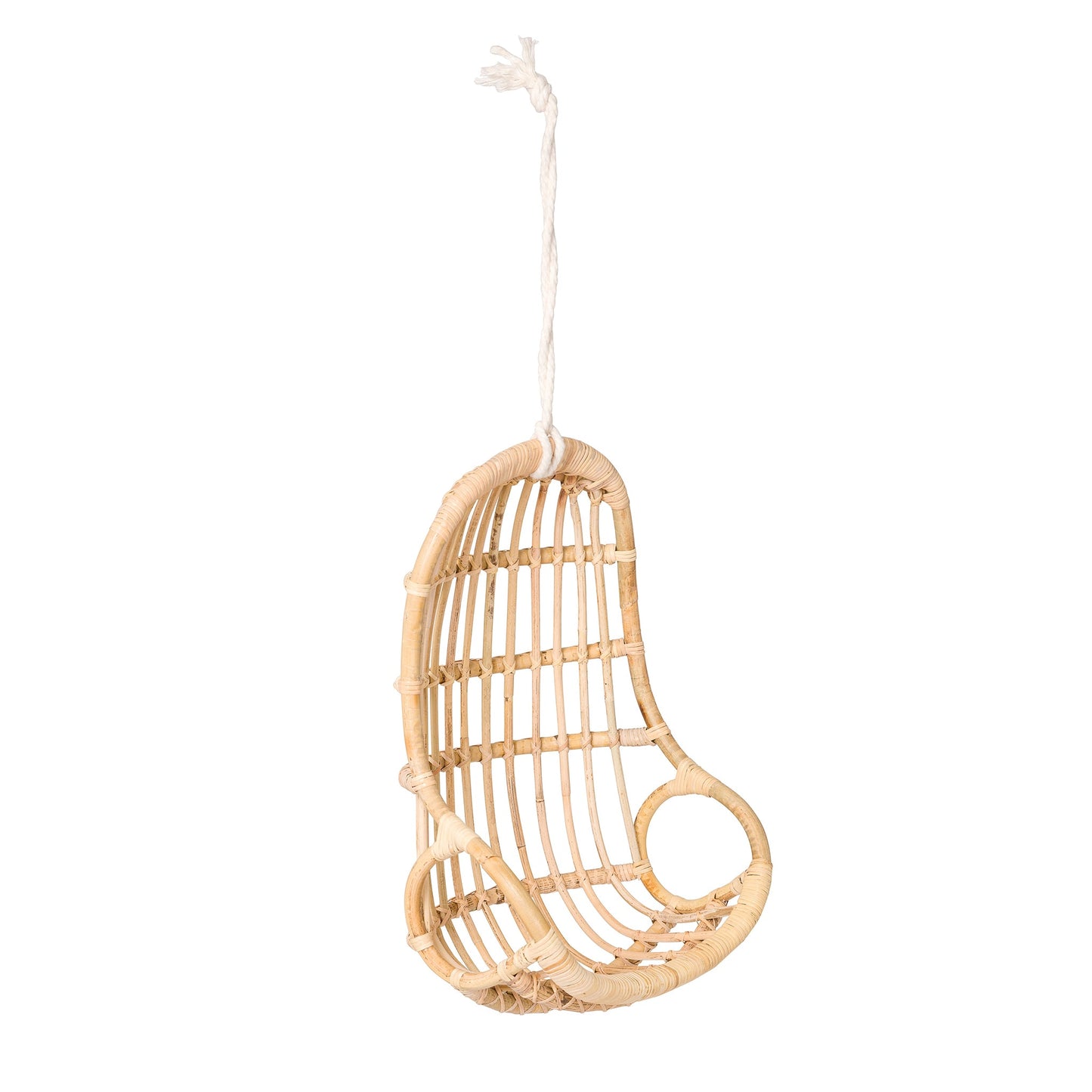 Rattan Egg Hanging Doll Chair