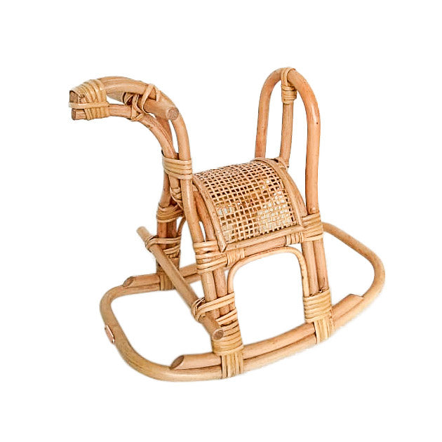 Rattan Doll Rocking Horse