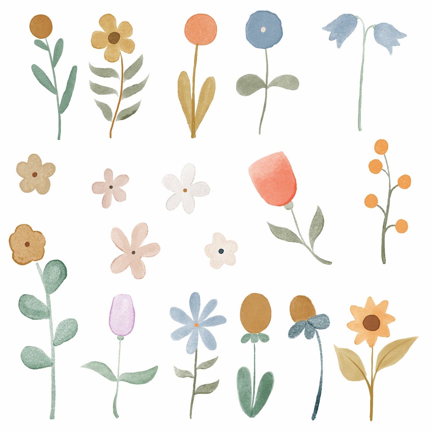 Belen Flowers Wall Decals