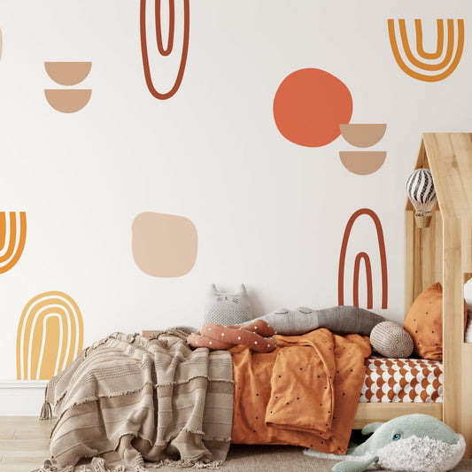 Boho Shapes Wall Decals